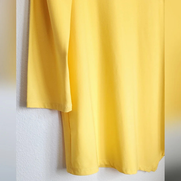 Creation Women's Tunic Top 3/4 Sleeves Pullover 95% Polyester 5% Spandex Size L - Picture 3 of 7